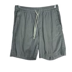 Banana Republic Shorts Mens Black White Striped Deck Boating Casual size S